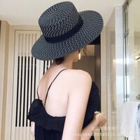 Mũ cói SiSu Accessory đen trắng| MN000031