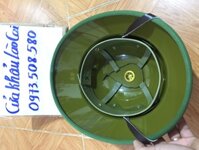 Mũ cối tàu lòng vàng cốt phíp không ngấm nước vải gabadin