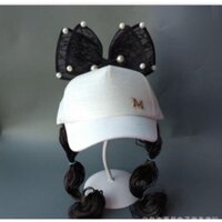 MŨ CỐI TÓC GIẢ CÓ BÍM 2 BÊN