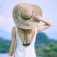 Mũ cói vành rộng hottrend