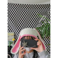 Mũ con thỏ tai dài len handmade