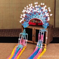 Mũ đầu Opera Bắc Kinh, trang phục cô dâu opera bướm, cung cấp trang phục cho công chúa quý tộc, studio múa say rượu, vương miện phượng hoàng, vương miện phượng hoàng Xiapei