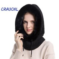 Mũ dệt kim LUOL, Mũ beanie len lông cừu, Mùa đông dày ấm áp Cắm trại thể thao ngoài trời Balaclava Unisex