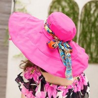 Mũ đi biển nón rộng vành đội 2 mặt vải kaki chống nắng UV gấp gon thời trang Korea LH0917399527