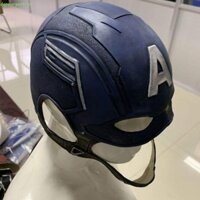 Mũ đội đầu Captain America DAPPERGENT, có nắp cằm Trang phục hóa trang Captain America 3D, Đạo cụ Cosplay Công lý ngộ nghĩnh Cao su Cổ điển Marvel Mũ Captain America Cosplay