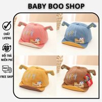 Mũ đội đầu cho bé hình hoạt hình cute, mũ lưỡi trai cho bé từ 3 đến 18 tháng tuổi, chất liệu cao cấp BABY BOO SHOP