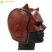 Mũ đội đầu LUNANOV, Trang phục hóa trang siêu anh hùng Marvel Justice, Khẩu trang đen đỏ Halloween loại ngắn Mũ đội đầu Halloween Đạo cụ hóa trang