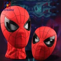 Mũ đội đầu người nhện NOVAFLUX, Mặt nạ người nhện điều khiển cằm đàn hồi, Quà tặng sinh nhật 1: 1 Marvel Eyes Mặt nạ Cosplay người nhện có thể di chuyển được Trang trí Cosplay