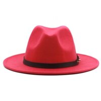 Mũ Fedora thời trang có khóa thắt lưng cho nam nữ Mũ nỉ