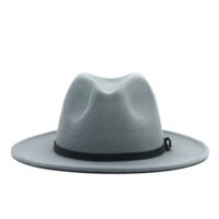 Mũ Fedora thời trang có khóa thắt lưng cho nam nữ Mũ nỉ