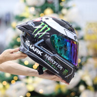 Mũ Fullface 2 Kính ROC 08 Plus Đen Bóng Dán Tem Decal