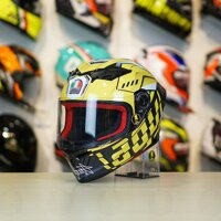 Mũ Fullface EGO E7 Đen Bóng + Dán Tem Decal AGV MYTH V2 Vàng FREESHIP