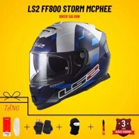 Mũ Fullface LS2 FF800 Storm Xanh Dương Trắng Mcphee