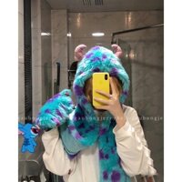 Mũ gấu bông James P. Sullivan (Sulley) Monsters University INC công ty quái vật hàng chính hãng Tokyo Disney Resort