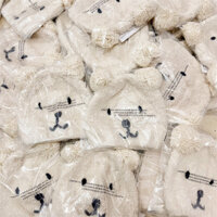 MŨ GẤU LEN BÔNG MÙA ĐÔNG PHONG CÁCH HÀN QUỐC 2024