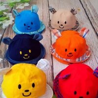 Mũ gấu nhiều màu cho bé