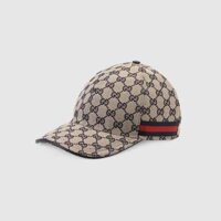 MŨ GUCCI VÂN MONO MÀU NÂU NHẠT 6968454HAQQ4068