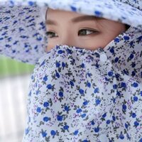 Mũ hái trà cho phụ nữ, mặt nạ chống nắng ngoài trời với bảo vệ cổ tích hợp, mũ làm việc mùa hè ở vùng nông thôn, mũ chống nắng