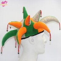 Mũ Halloween Esquirla có chuông Mũ đội đầu trang trí Tiara Đầu đeo Mũ chú hề lạ mắt