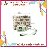 Mũ hấp dầu kích nhiệt cho tóc ( tăng giảm 9 mức nhiệt loại tốt)