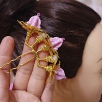 Mũ hoa hợp kim đất sét Thái, hoàn hảo cho chụp ảnh và chụp du lịch