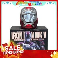 Mũ Iron Man tỉ lệ 1-1, MK5, Đóng mở bằng điện, Điều khiển bằng giọng nói, Mũ Nhiều Mảnh, Siêu phẩm nhập vai MSP13875