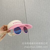 Mũ kèm kính đi biển bé gái