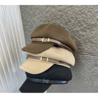 Mũ kepi đai da, chất vải mềm, full màu, hàng quảng châu