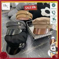 Mũ kepi GC, X mới. Chất dạ pha da, full màu