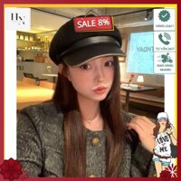 Mũ kepi mới, chất dạ phối lưỡi da, full màu, hàng quảng châu