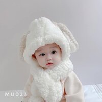 Mũ khăn lông cừu 2 in 1 - MU023