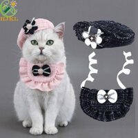 Mũ khăn quàng cổ thú cưng HJKL Phong cách công chúa Đồ dùng dự tiệc cho mèo