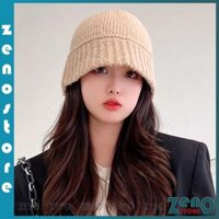 Mũ len bucket nón len vành nhỏ phong cách Hàn Quốc M04 - Đen