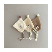 Mũ len chóp cục bông hình nấm nhiều màu cho bé size 1-5y