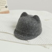 Mũ len dạ lưỡi trai tai gấu