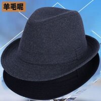 Mũ len len len, mũ nam trung niên và người già, mũ len tôi Mũ len hàng đầu dành cho người cao tuổi trung niên Mũ nam Nỉ mũ Anh Jazz Retro Mũ người già 08.311