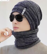 Mũ len nam nón len nam khăn choàng cổ dona2201041 - Xanh