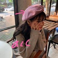 Mũ Len Nồi Beret Vintage Thu Đông Phong Cách Hàn Quốc Mũ Nồi Beret Chụp Ảnh Đà Lạt Retro Thời Trang
