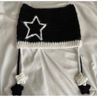 Mũ len tai mèo star cat y2k - mũ len thủ công handmade