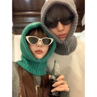 Mũ Len Trùm Đầu Giữ Ấm Phong Cách Hàn Quốc Cho Cặp Đôi Thời Trang Mùa Đông