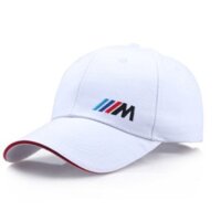 Mũ logo BMW Nón kết Lưỡi Trai Cotton Màu Trơn Thêu Chữ M cho xe hơi ô tô Thời Trang Series 3 5 7