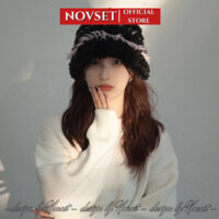 Mũ Lông nữ phong cách hàn quốc NOVSET Nón lông tiểu thư cho nàng [ #514 ]