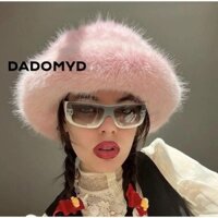 Mũ lông thú giả DADOMYD, Mũ ngư dân lông tơ chống lạnh, Mũ xô bảo vệ tai Ushanka sang trọng dành cho nữ