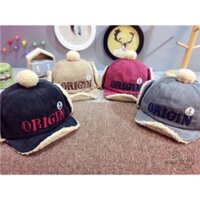 Mũ lót lông cừu cho bé