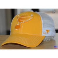 Mũ lưới thời trang St. Louis Blues NHL,nón hockey lưới thể thao trucker cap,nón lưỡi trai lưới hình nốt nhạc {Hình thật}