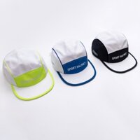 Mũ Lưỡi Trai 1990CAP 5panel Basic Lưỡi Thẳng In SPORT HALMET Chất Vải DÙ Phối 2 Unisex Nam Nữ