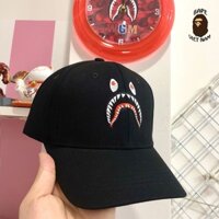 Mũ lưỡi trai Bape Shark, Nón lưỡi trai Bape Cá mập màu đen hàng Siêu cấp Bape VN