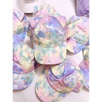 Mũ lưỡi trai bé gái hồng loang H.m dư xịn