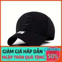 Mũ lưỡi trai bít đuôi đen đẹp cho nam và nữ, vải cotton co giãn cao cấp xịn