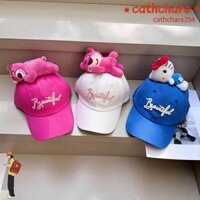 Mũ lưỡi trai CATCHARE294, Mũ bóng chày Lotso Hello Kitty, Mũ chống nắng búp bê sang trọng có thể điều chỉnh thoáng khí mùa hè